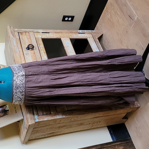 Vintage BCBGMaxazria Boho Skirt - SZ M - Picture 5 of 10